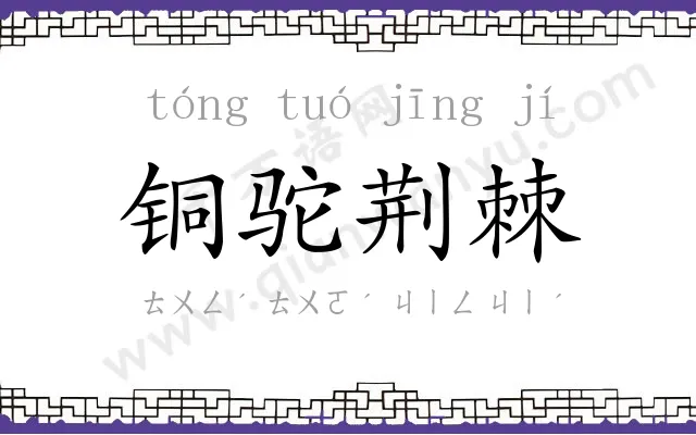 铜驼荆棘 铜驼荆棘