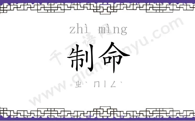 制命