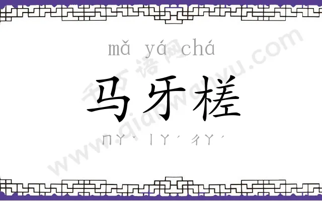 马牙槎 马牙槎