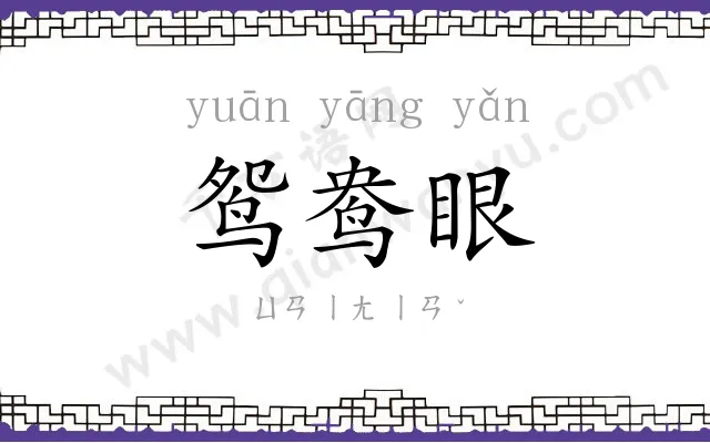 鸳鸯眼 鸳鸯眼