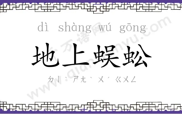 地上蜈蚣 地上蜈蚣