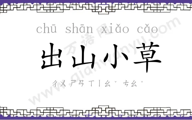 出山小草 出山小草