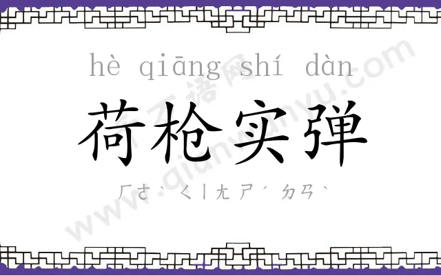 荷枪实弹 荷枪实弹