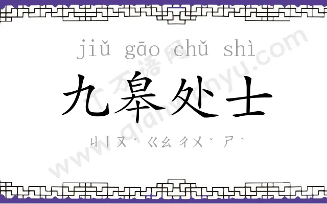 九皋处士 九皋处士