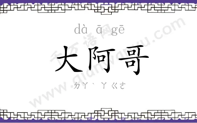 大阿哥 大阿哥