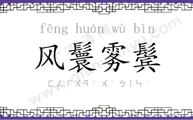 风鬟雾鬓 风鬟雾鬓