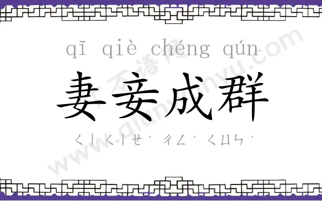 妻妾成群 妻妾成群