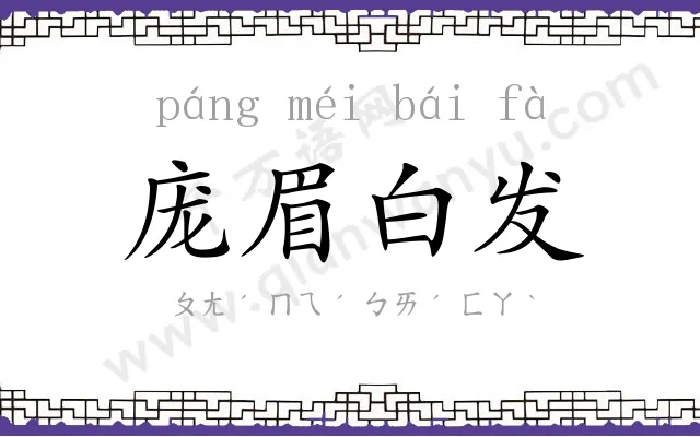 庞眉白发 庞眉白发