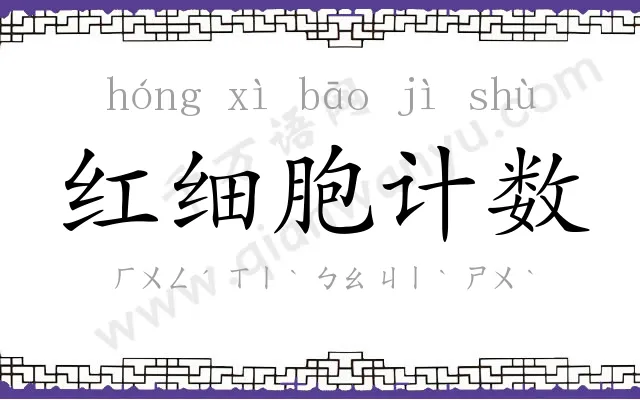 红细胞计数 红细胞计数