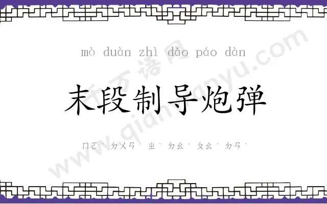 末段制导炮弹 末段制导炮弹