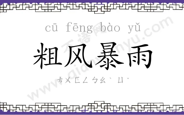 粗风暴雨 粗风暴雨