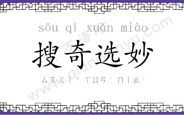 搜奇选妙 搜奇选妙