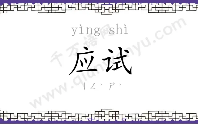 应试