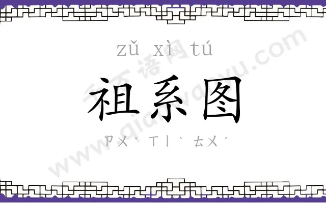 祖系图 祖系图