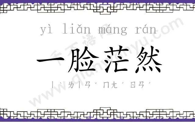 一脸茫然 一脸茫然