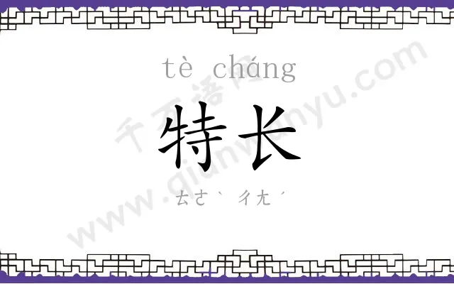 特长 特长