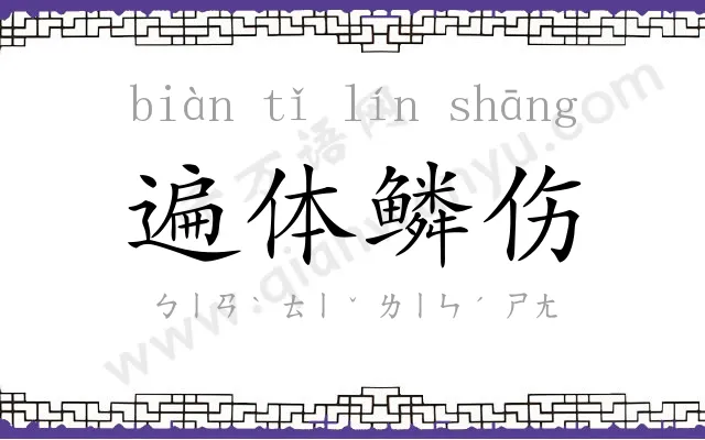 遍体鳞伤 遍体鳞伤
