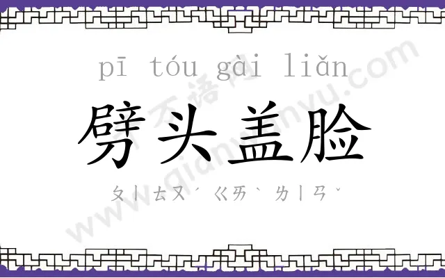 劈头盖脸 劈头盖脸