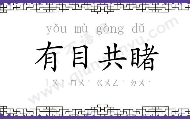 有目共睹 有目共睹