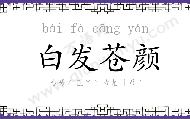 白发苍颜 白发苍颜