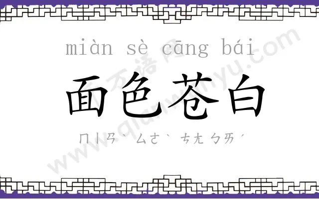 面色苍白 面色苍白